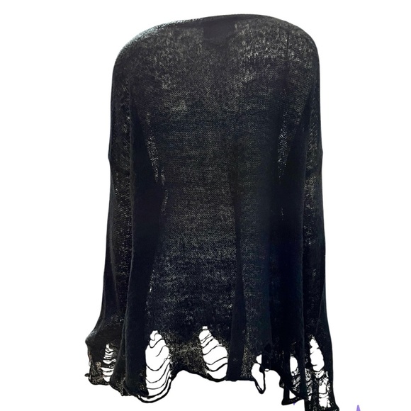 Wildfox Couture White Label Eagle Lennon Sweater Black - Picture 3 of 7